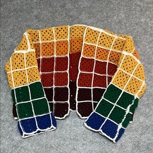 Homeknit Multicolour Crochet Granny Square Cardigan